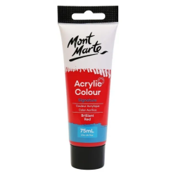 Mont Marte 75ml Studio Acrylic 10 Brilliant Red